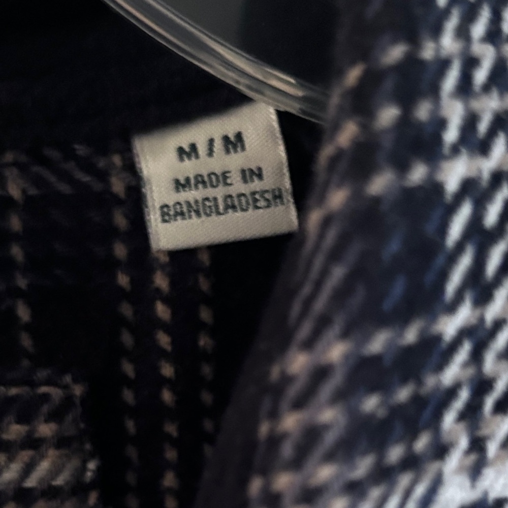 Orvis NWOT Black and White Plaid Shirt - Picture 5 of 9